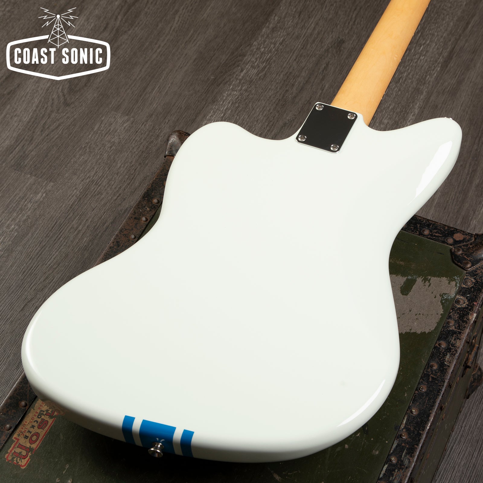 2023 Limited Edition Fender Made in Japan Traditional 60's Jazzmaster Olympic - White w/ Blue Competition Stripe