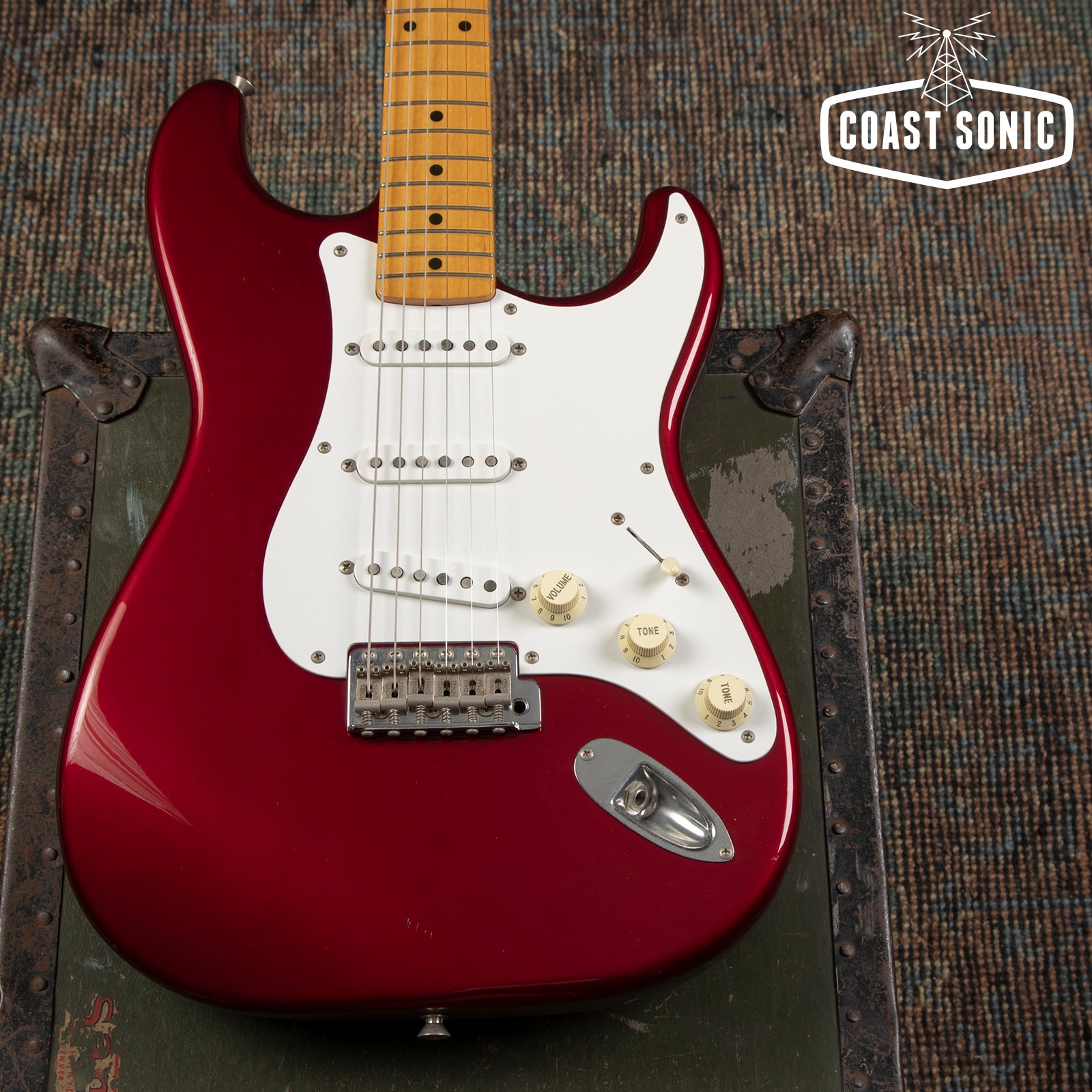 2009 Fender ST-57US '57 Reissue Stratocaster Made in Japan - Candy Apple Red