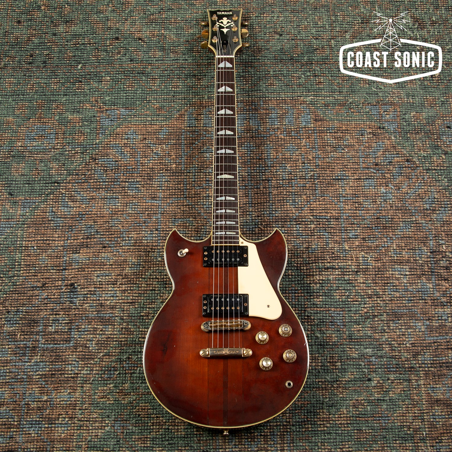 1981 Yamaha SG1500 Transparent brown, neck through, burst made in Japa