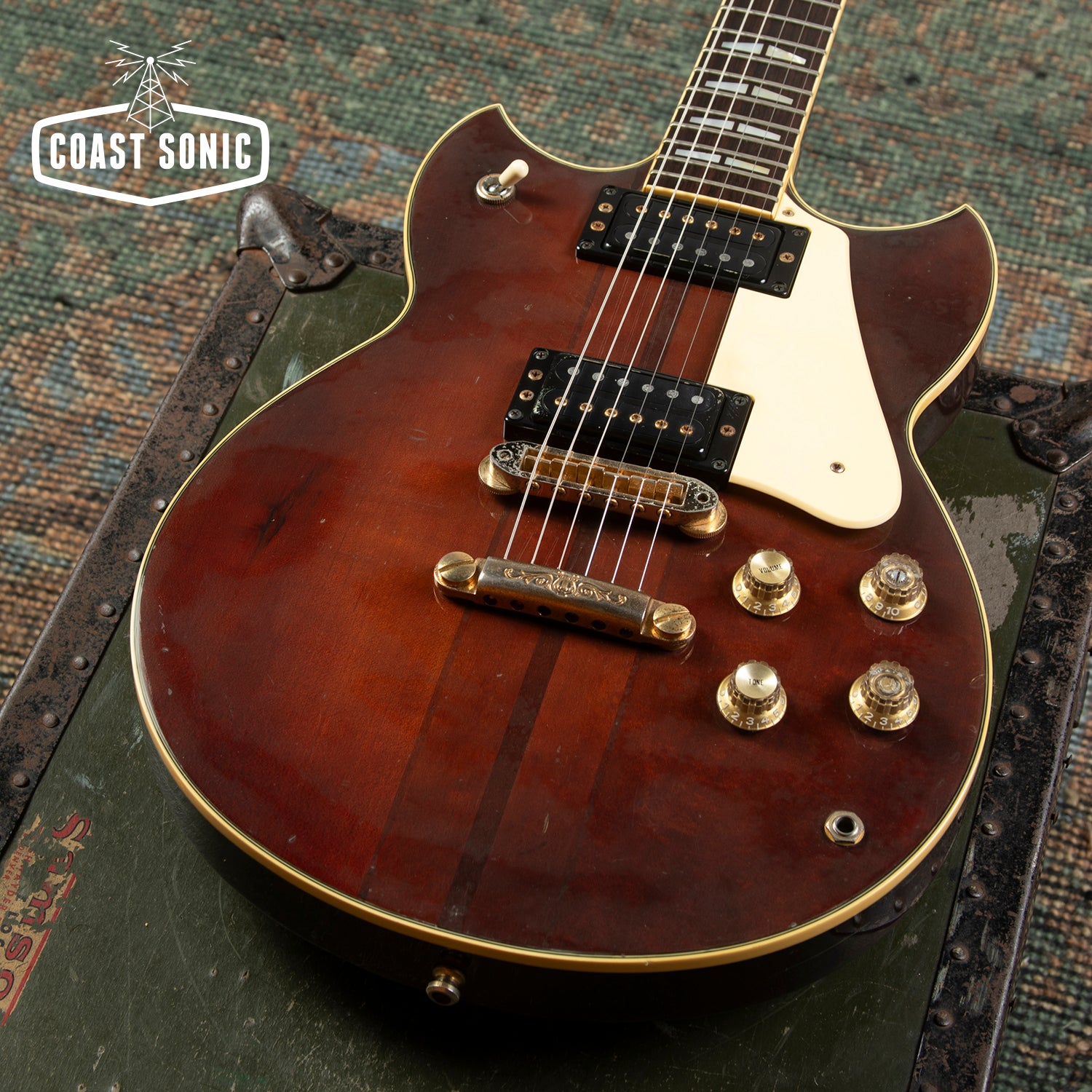 1981 Yamaha SG1500 Transparent brown, neck through, burst made in Japa