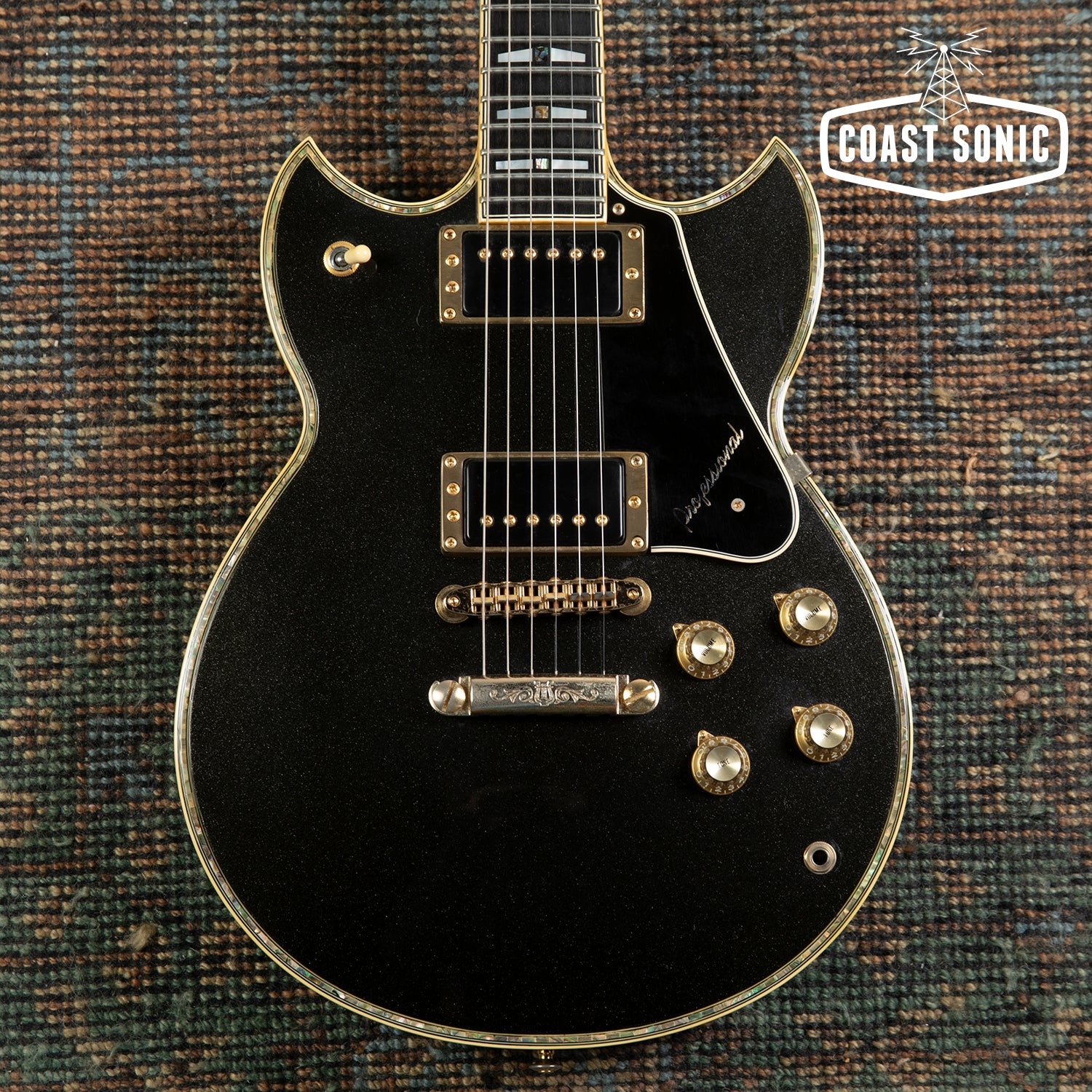 1983 Yamaha Custom SG3000 Professional Metallic Black Made in Japan w/