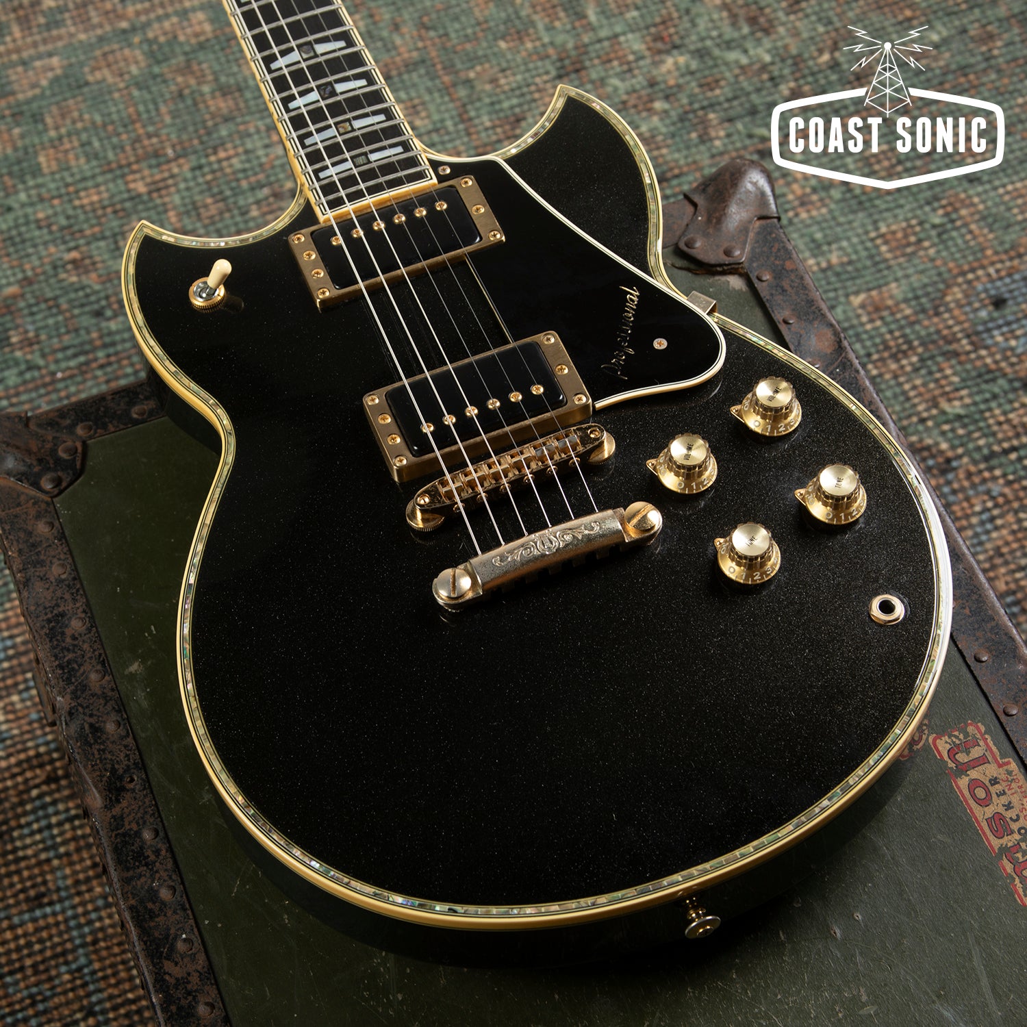 1983 Yamaha Custom SG3000 Professional Metallic Black Made in Japan w/