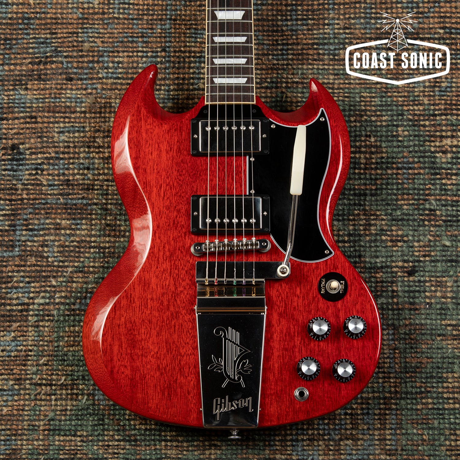 2023 Gibson SG Standard '61 Maestro Vibrola Heritage Cherry, original