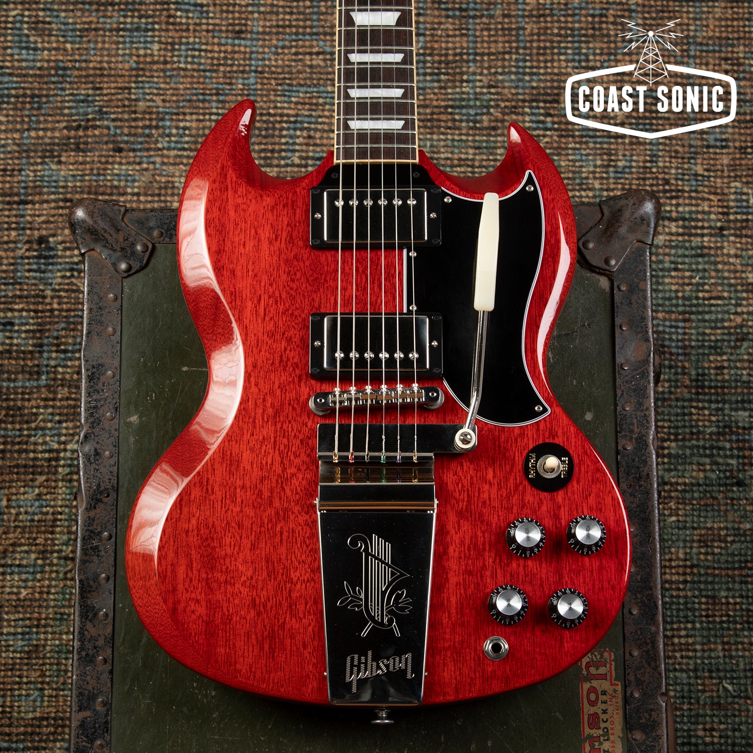 2023 Gibson SG Standard '61 Maestro Vibrola Heritage Cherry, original