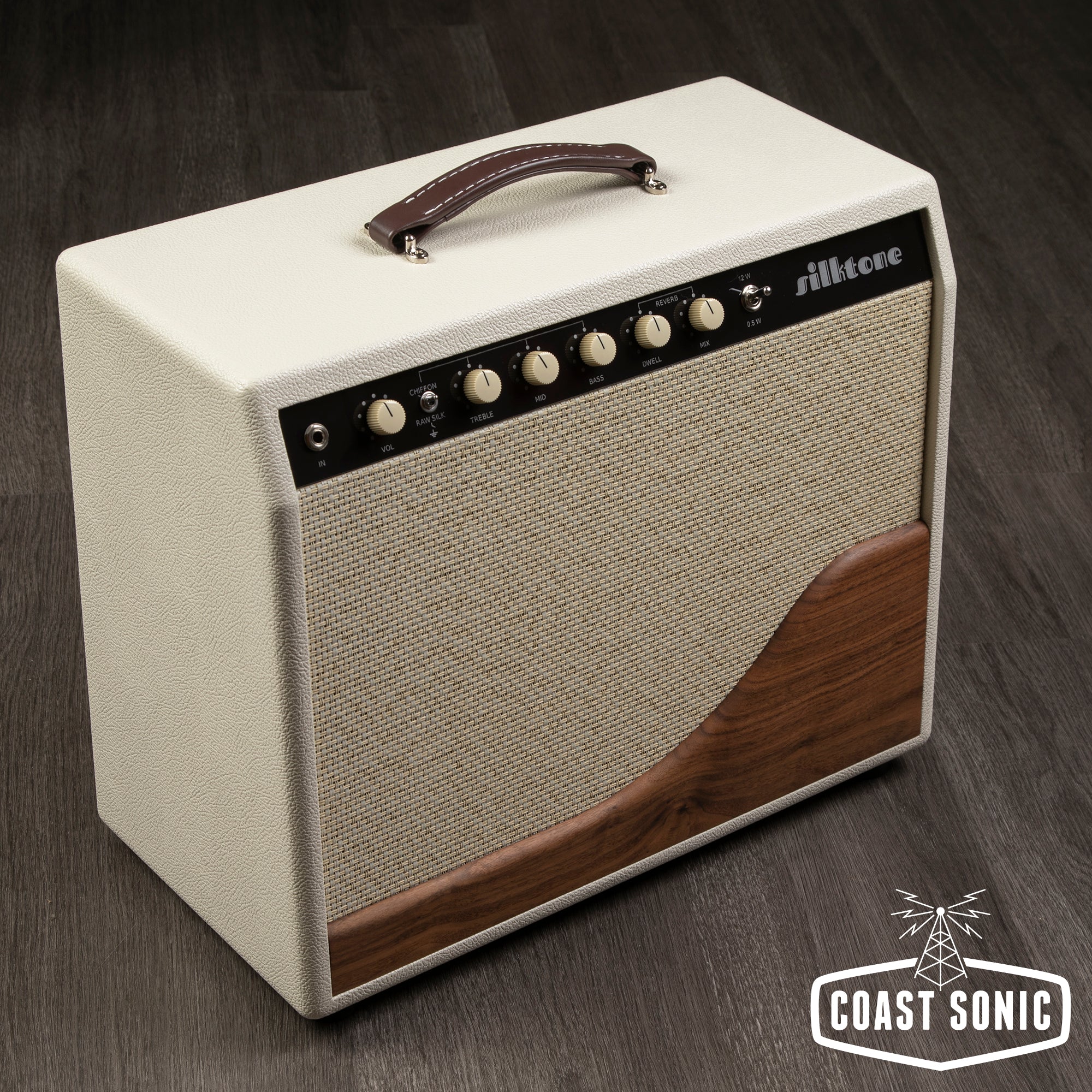 Silktone "The Silktone Amp" KT66 Hand wired Combo Amp Ivory Walnut