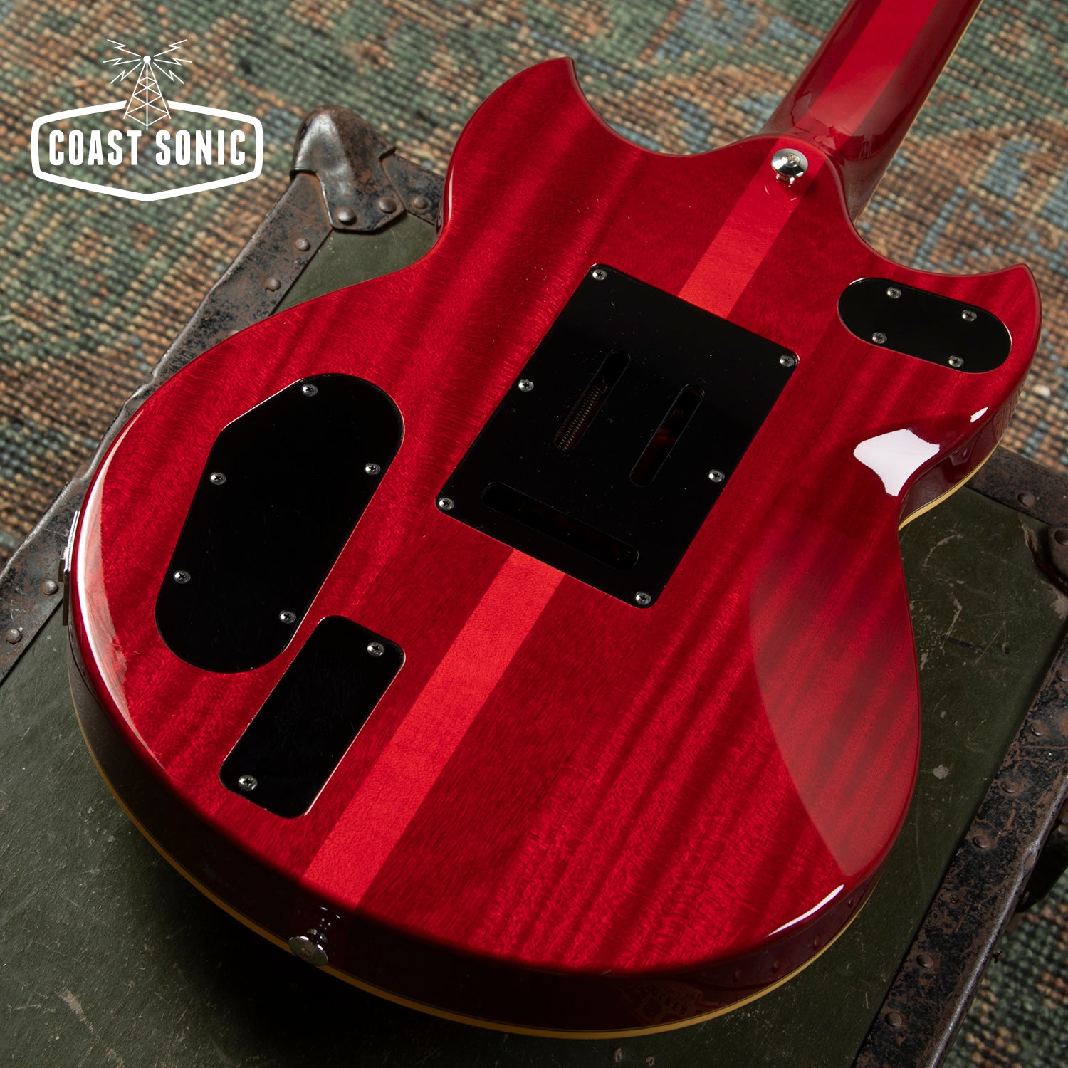 1998 Yamaha SG-T2 Masayoshi Takanaka Signature Model, Transparent Red,