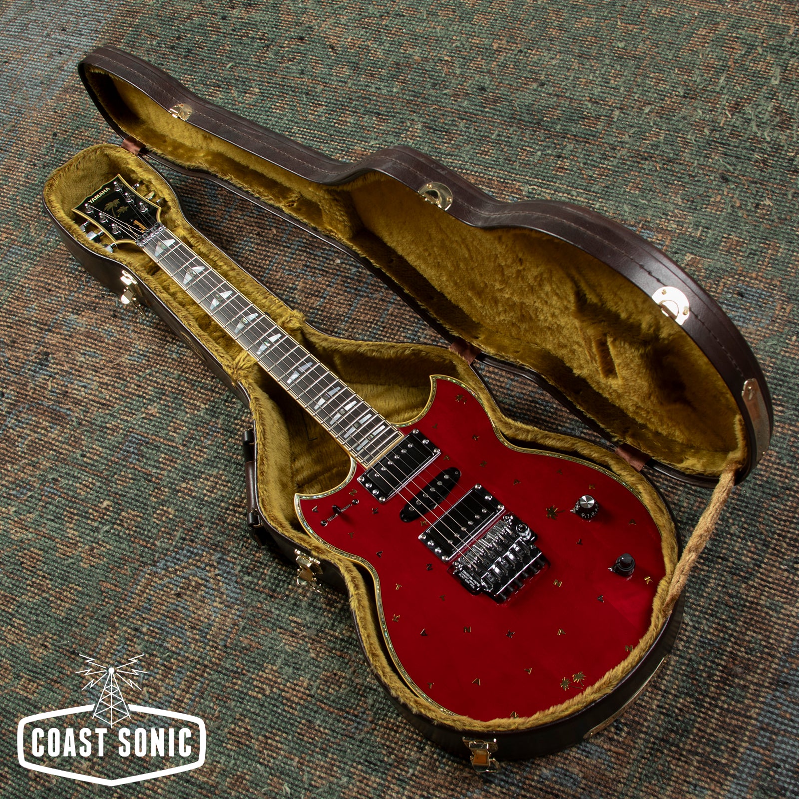 1998 Yamaha SG-T2 Masayoshi Takanaka Signature Model, Transparent Red,