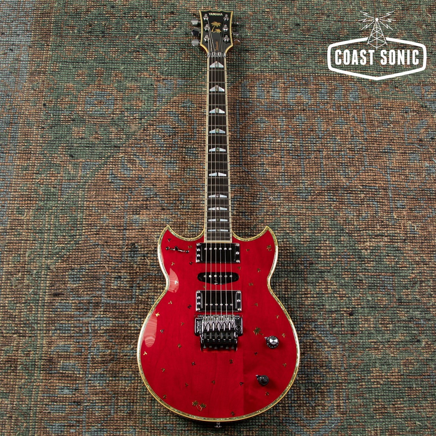 1998 Yamaha SG-T2 Masayoshi Takanaka Signature Model, Transparent Red,