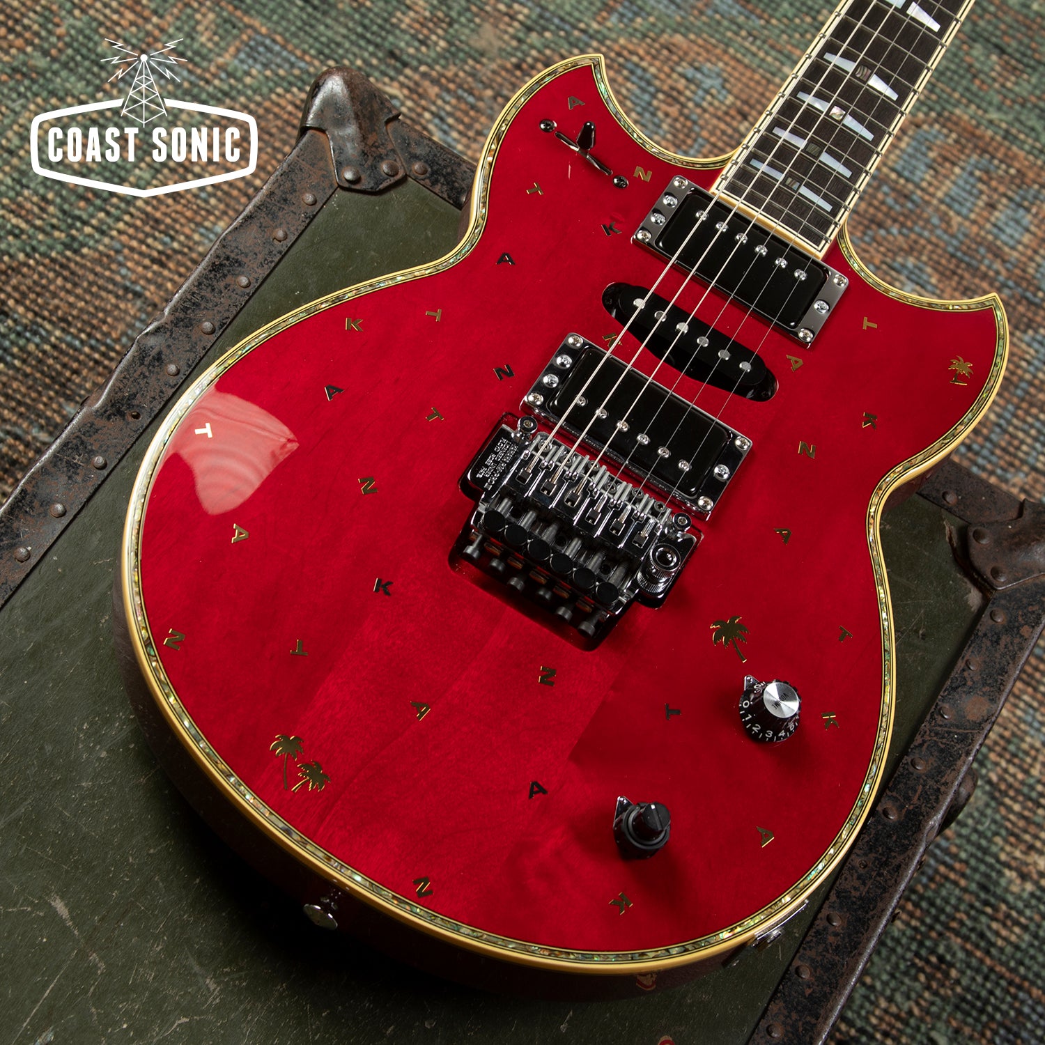 1998 Yamaha SG-T2 Masayoshi Takanaka Signature Model, Transparent Red,