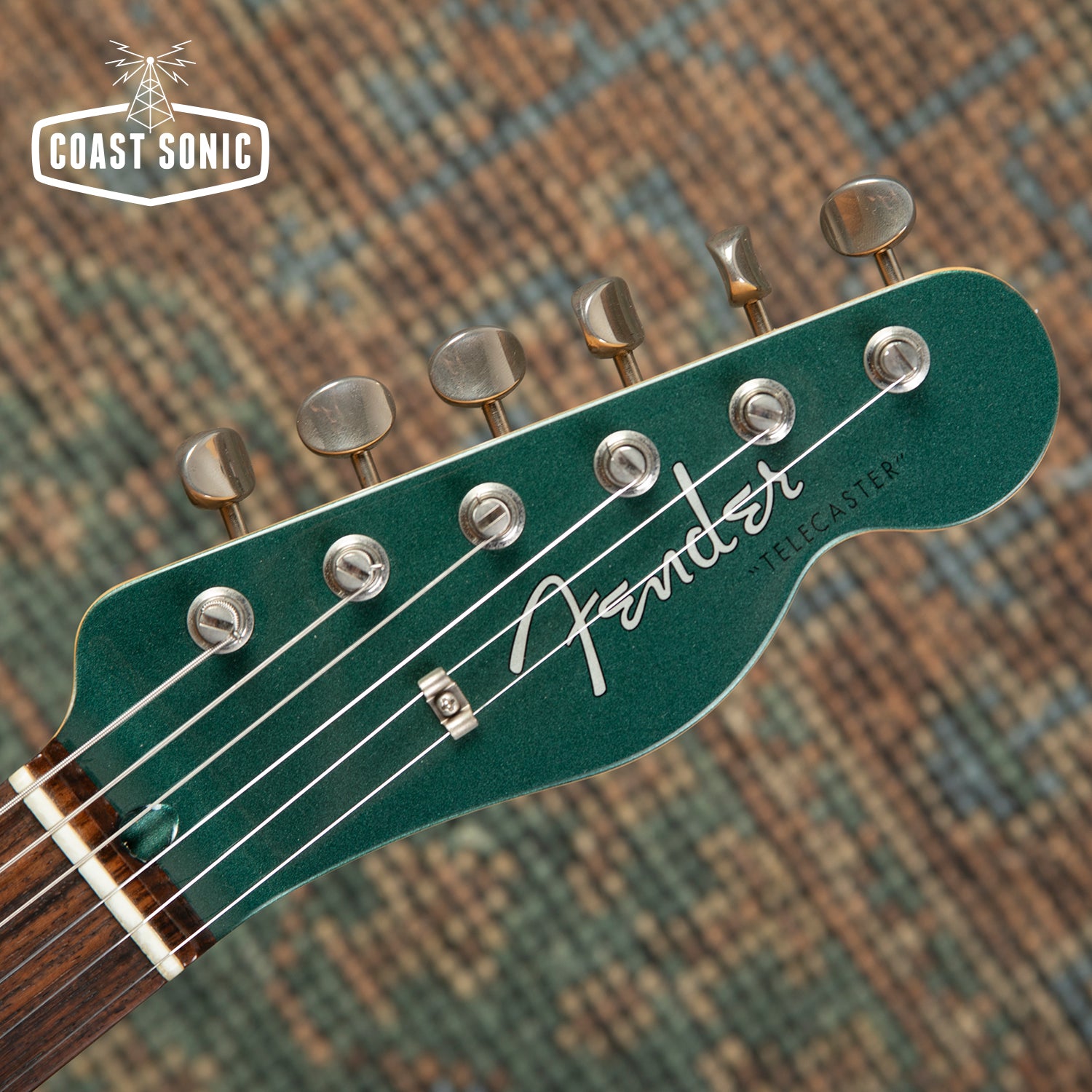 2023 Fender FSR Hybrid II Telecaster Sherwood Green w/ Matching Headst