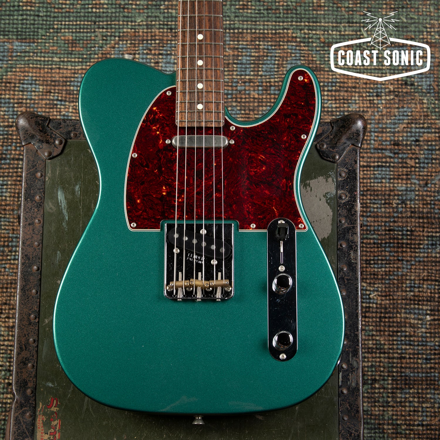 2023 Fender FSR Hybrid II Telecaster Sherwood Green w/ Matching Headst