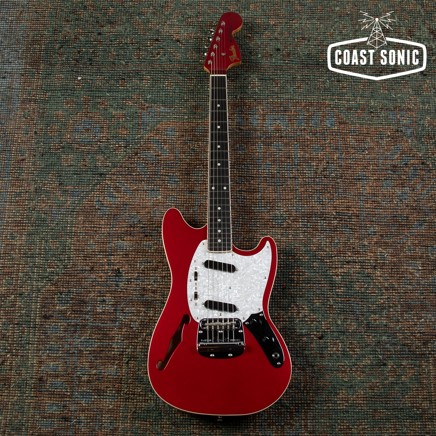 2012 Fender FSR Mustang MG-HO Thinline made in Japan MIJ Candy Apple R