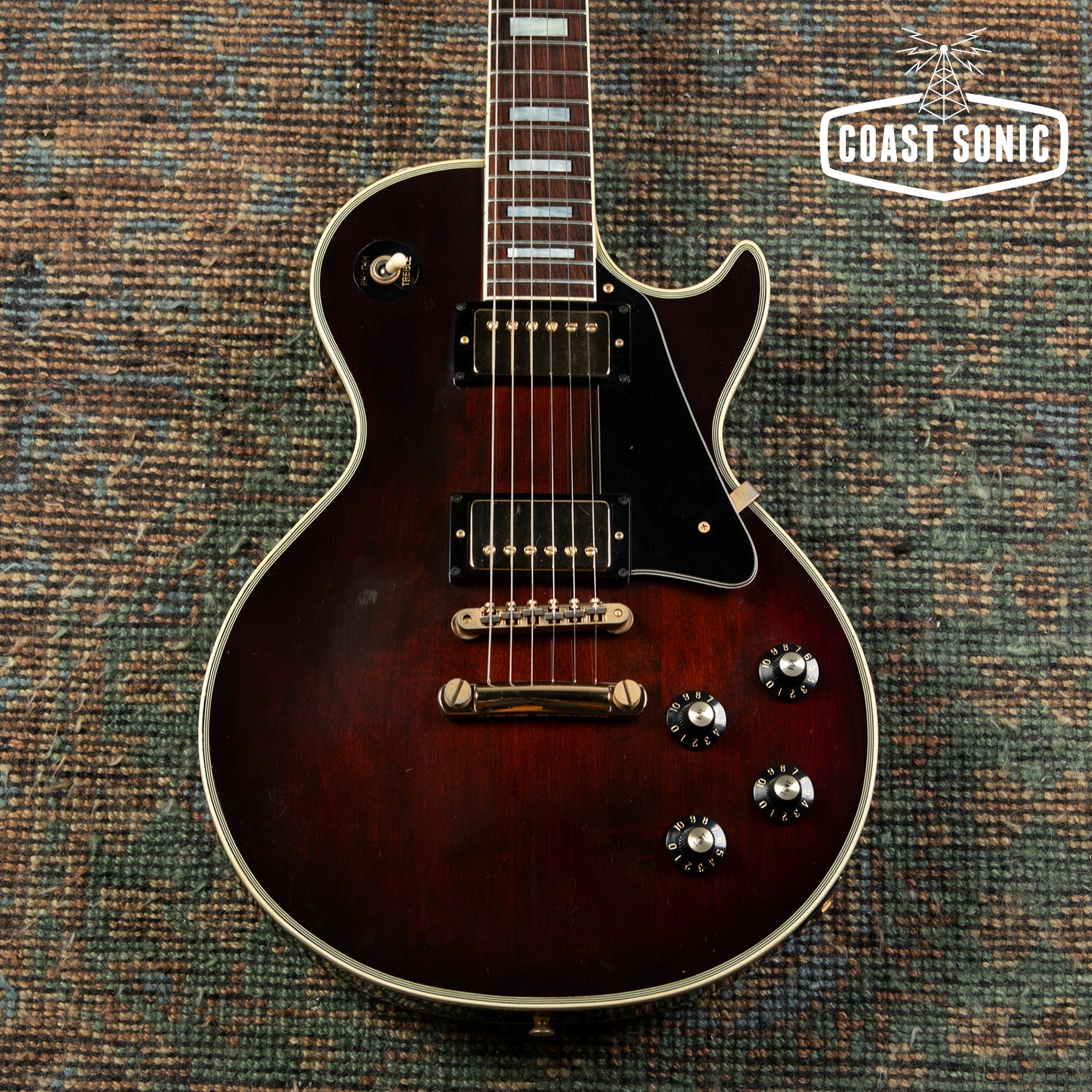 1980 Greco EG-500C Les Paul Custom Made in Japan Tobacco Sunburst w/ca