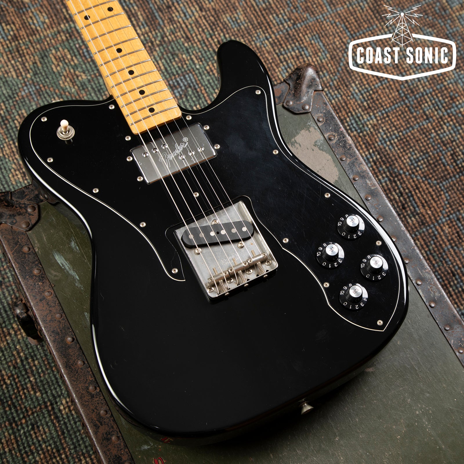 ギター FENDER JAPAN TELECASTER CUSTOM BLK 2012 Fender Telecaster Custom '72 Reissue Made in Japan - Black