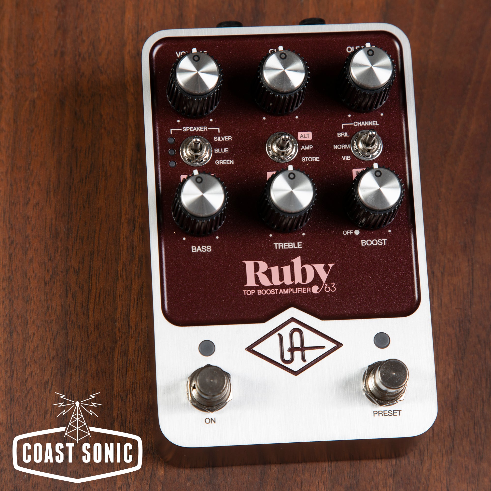 Universal Audio Ruby '63 Top Boost Amplifier Pedal