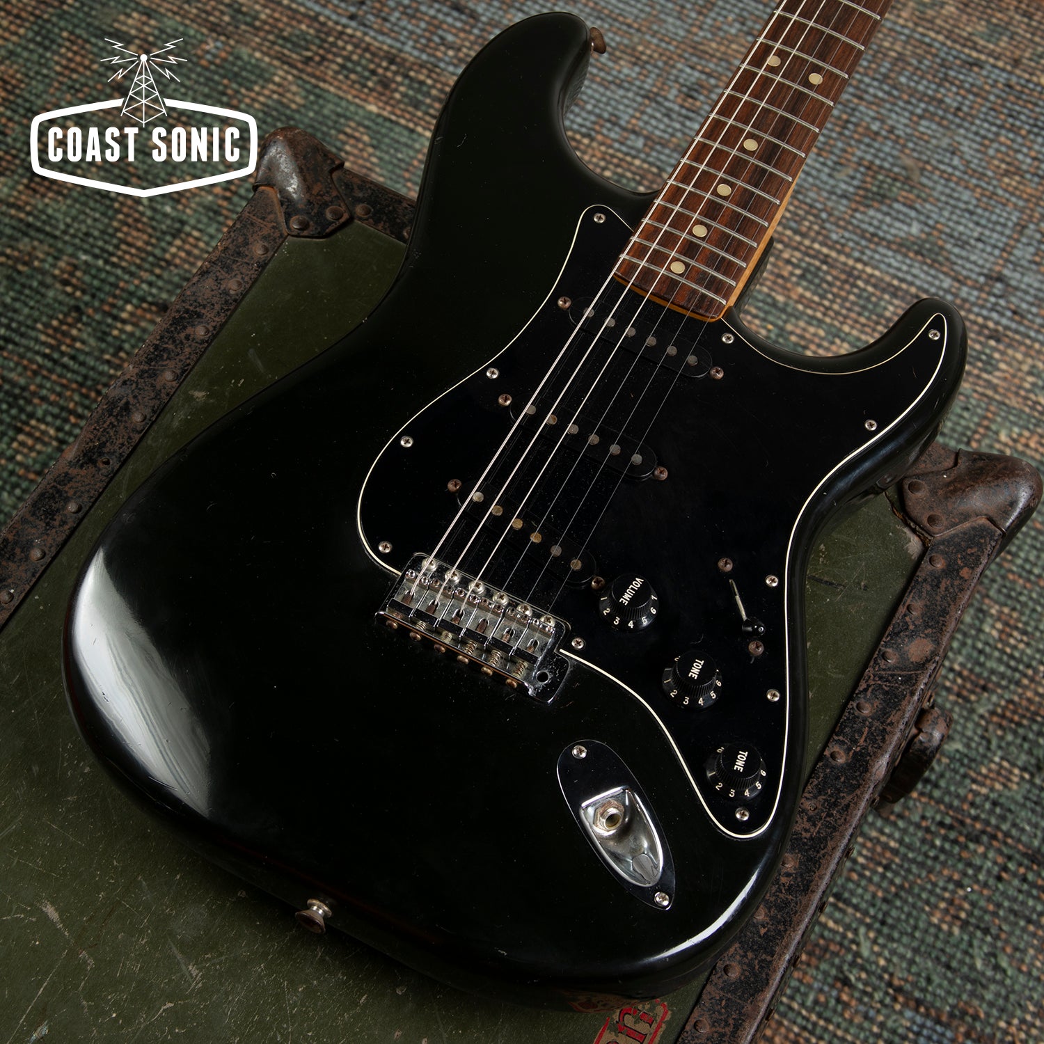 Vintage 1978 Fender Stratocaster Black, all-original, with case