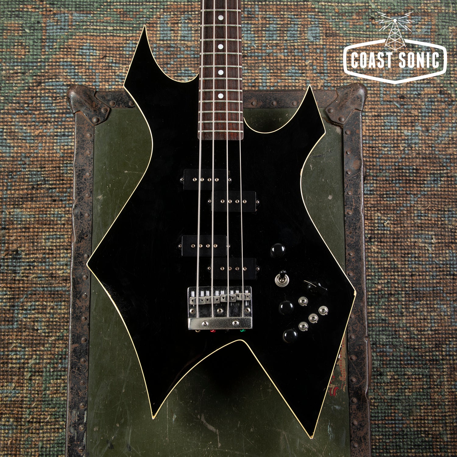 1986 B.C. Rich Warlock Bass WB NJ Series made in Japan, all original