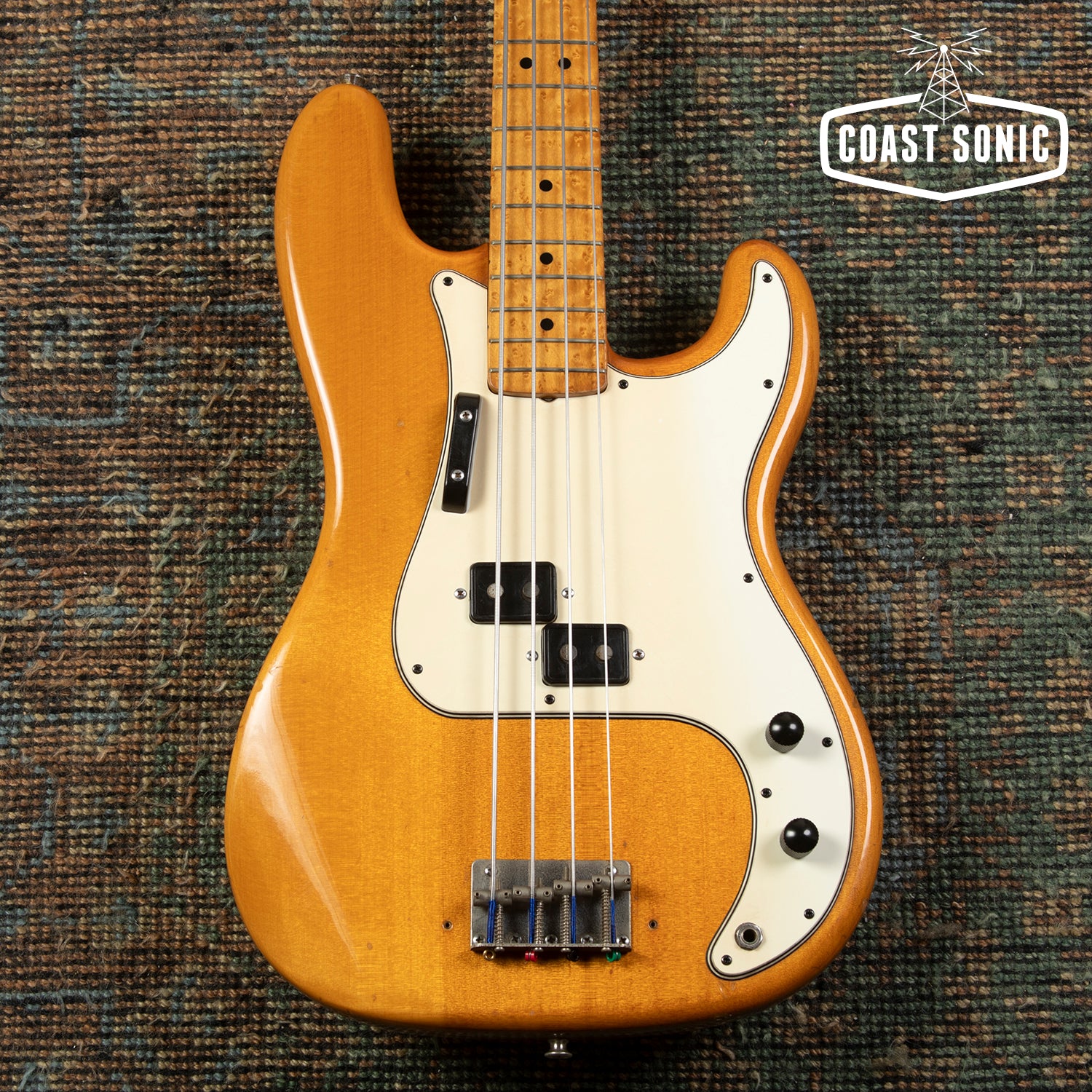 1976 Westminster PB380N Precision Bass, Birdseye Maple neck, Matsumoku