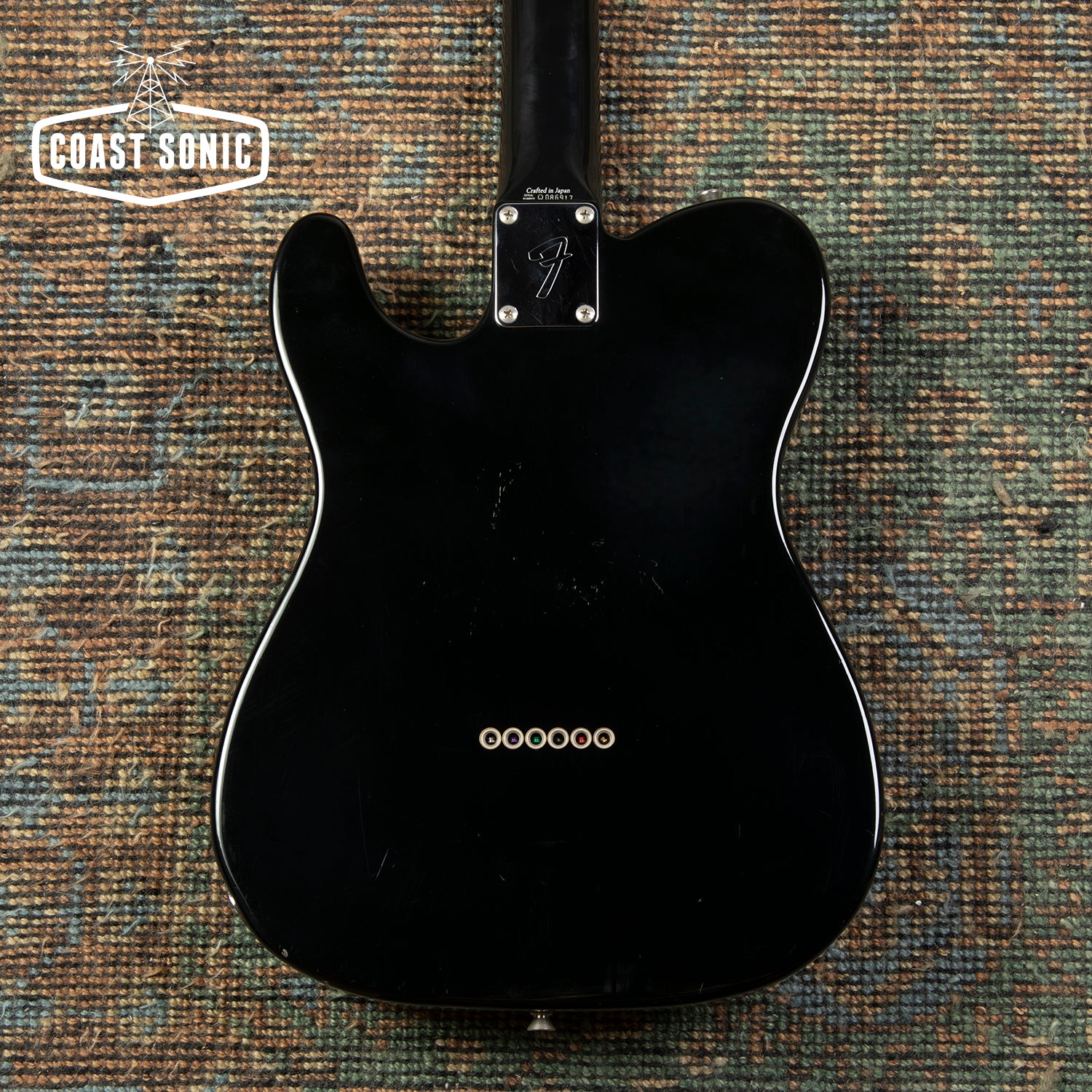 2002 Fender '71 Reissue TL71-58 Telecaster All Black made in Japan MIJ