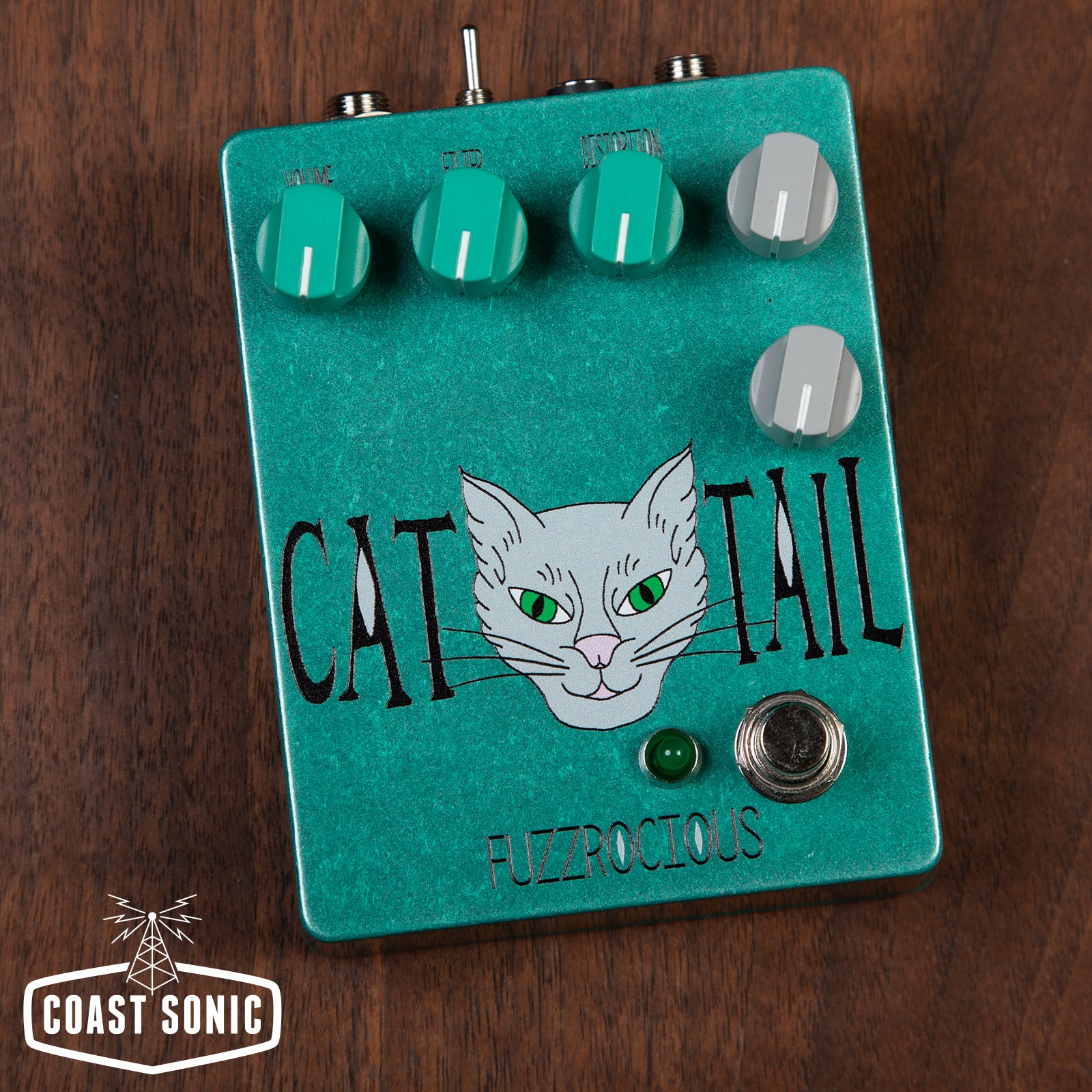 Fuzzrocious Pedals Cat Tail Distortion *Green*