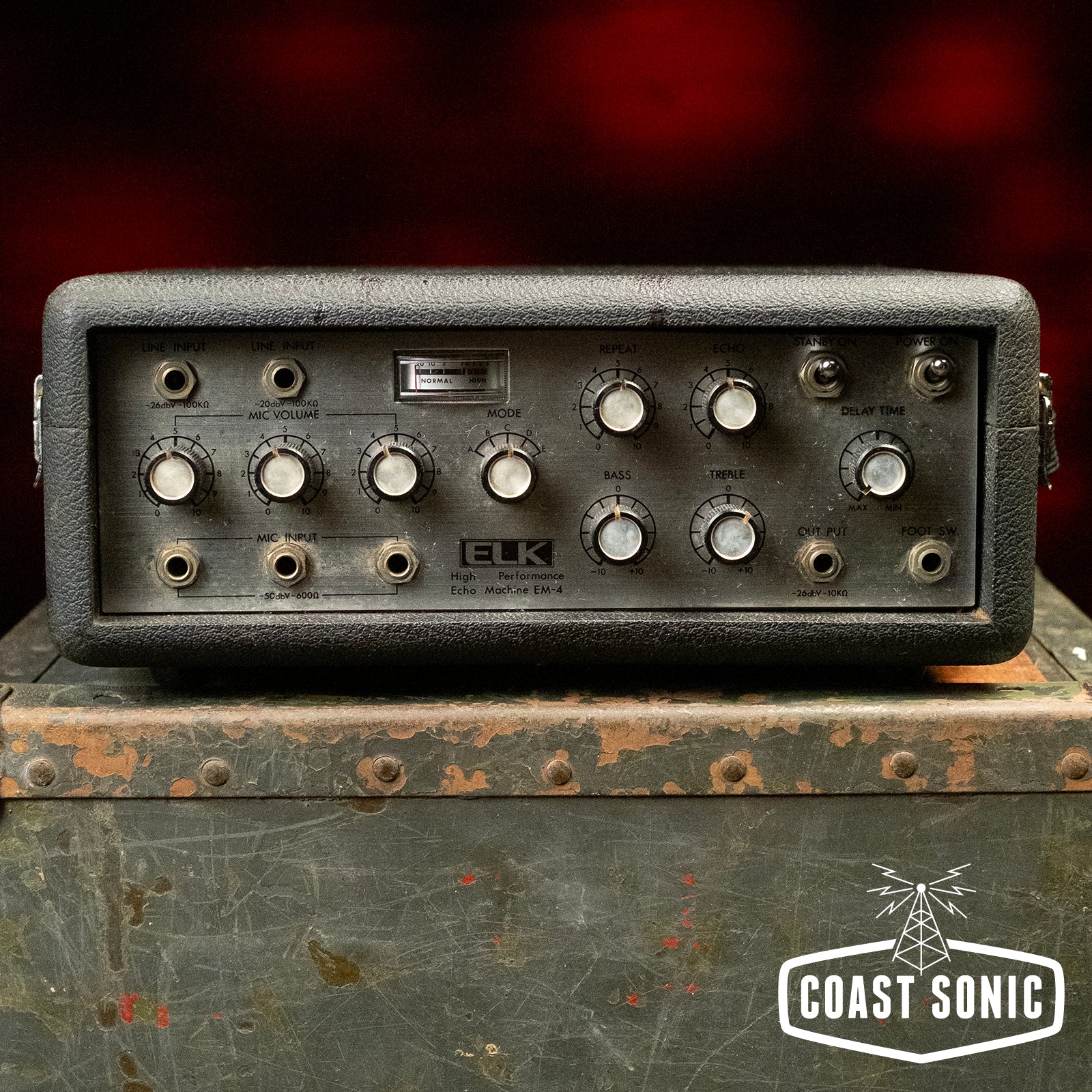 その他 ELK EM-4 ECHO MACHINE 1975 ELK Professional Echo Machine EM-4 Tape Echo Made in Japan