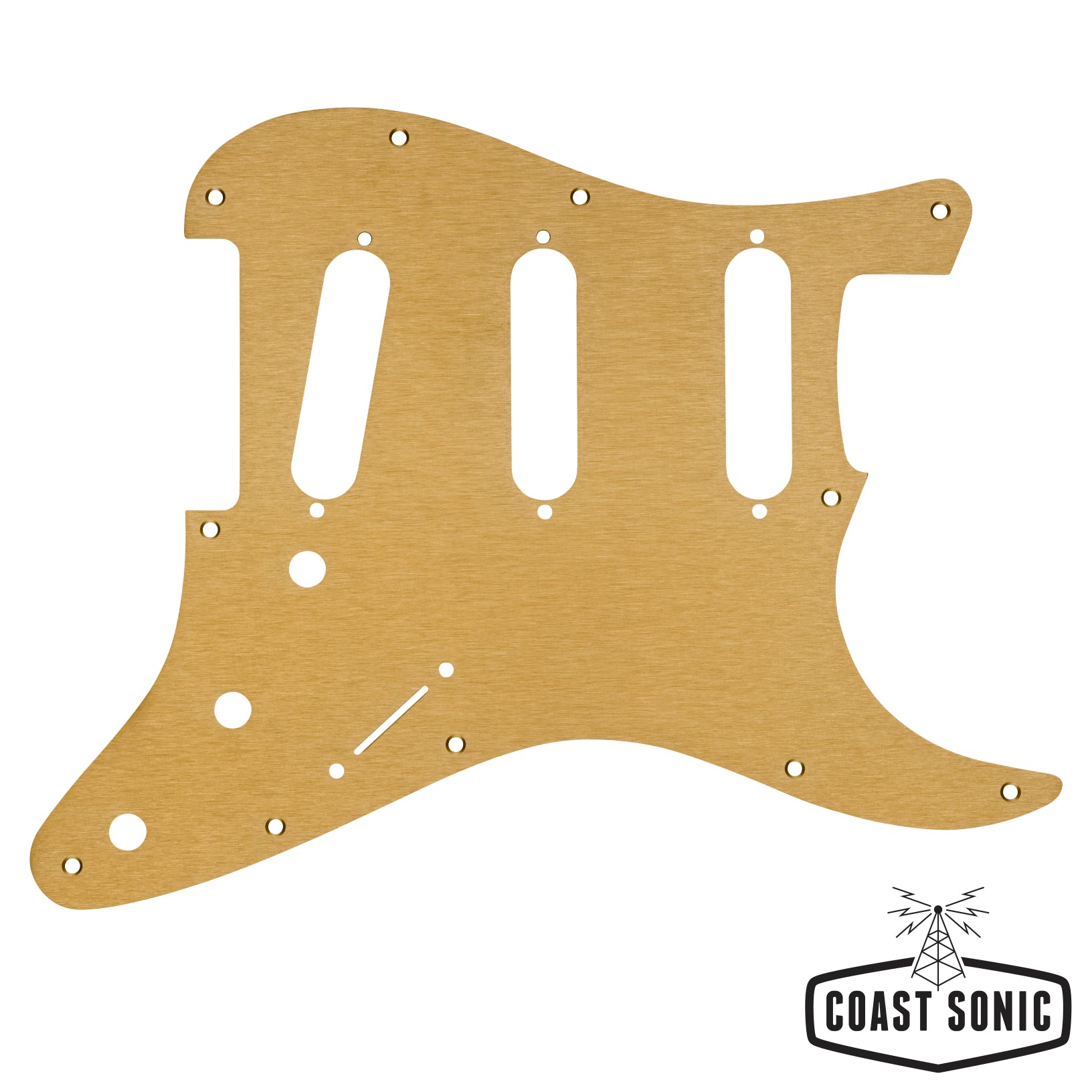 Pickguard Stratocaster SSS '50s Vintage 8-Hole - White