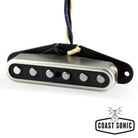 Lindy Fralin Blues Special Tele Neck Pickup - Raw Nickel Open-Top
