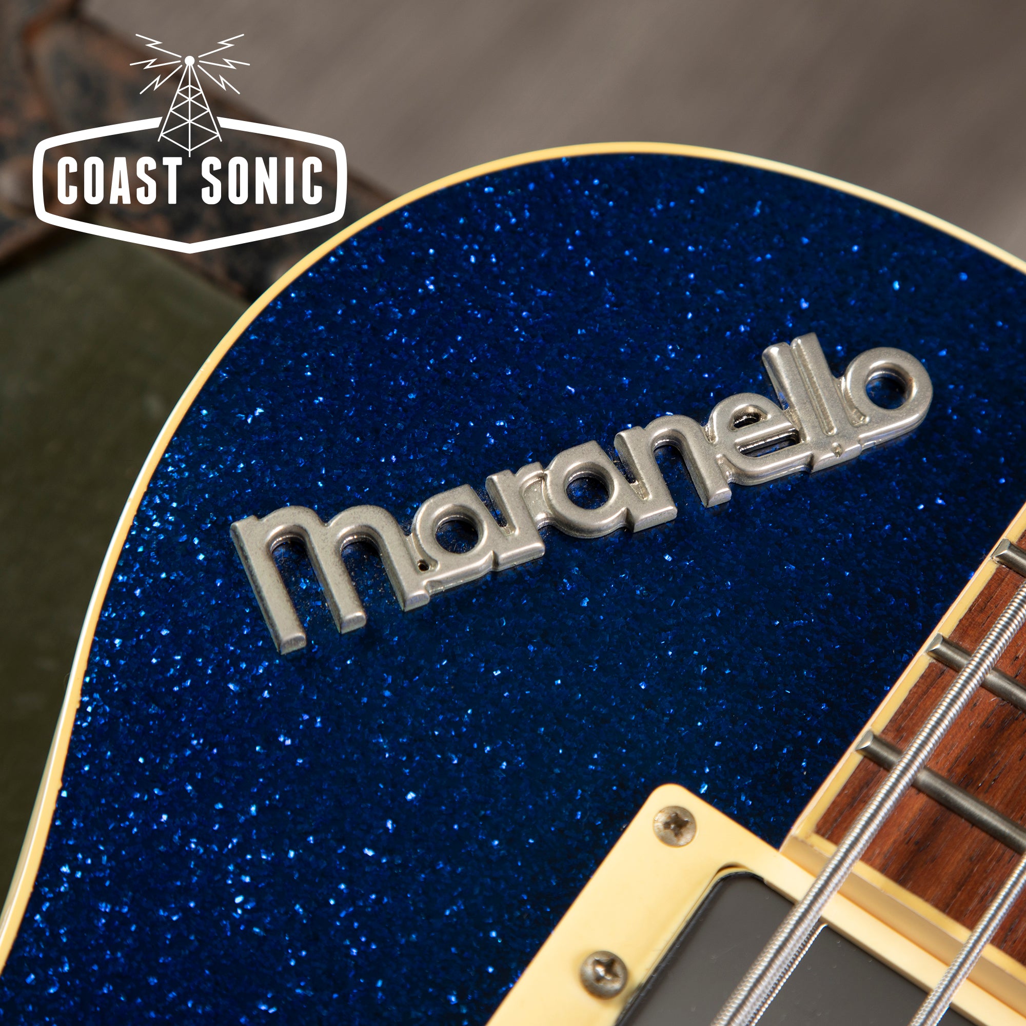 Italia Maranello Classic Bass Blue Sparkle