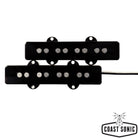 Lindy Fralin Split Jazz Bass Pickup Set Black