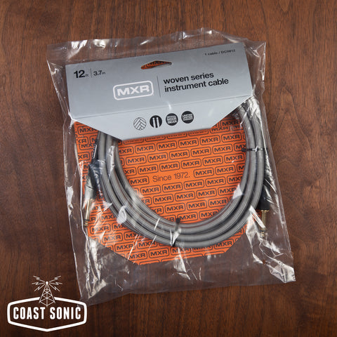 MXR DCIW12 Pro Series Woven Instrument Cable 12' Straight/Straight