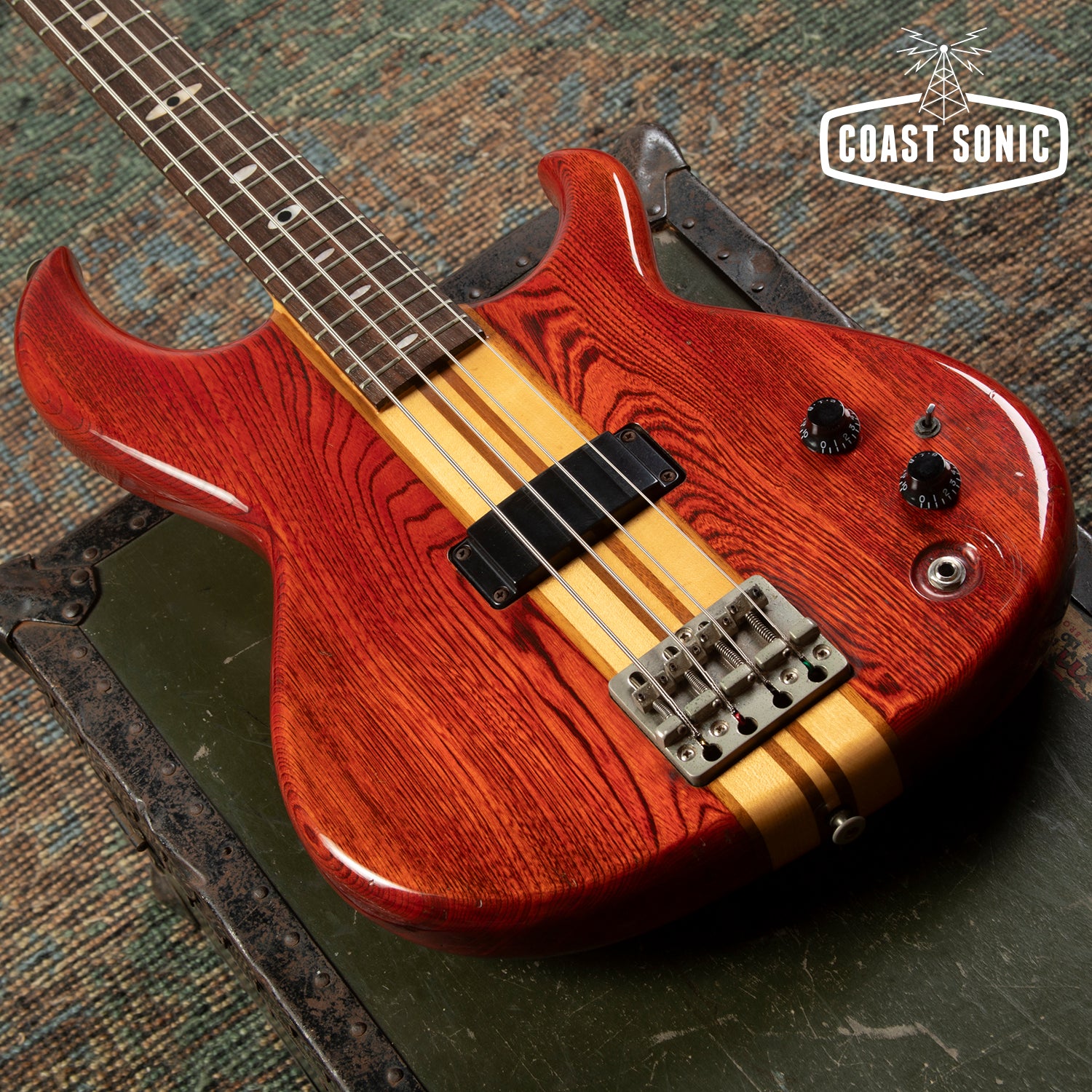 Vintage 1980 Aria Pro II SB-700 Super Bass neck through made in Japan