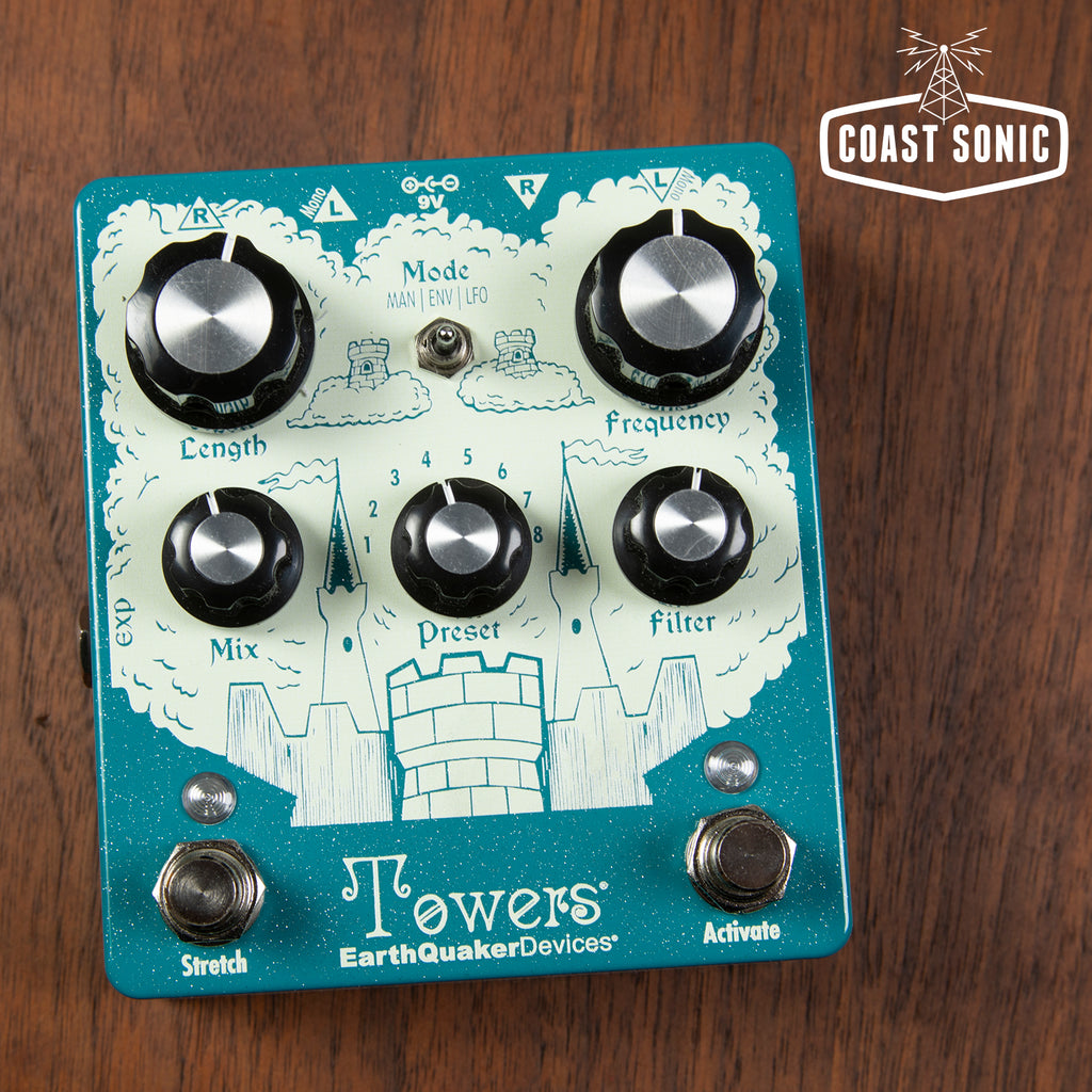 EarthQuaker Devices Towers Stereo Reverberant Filter