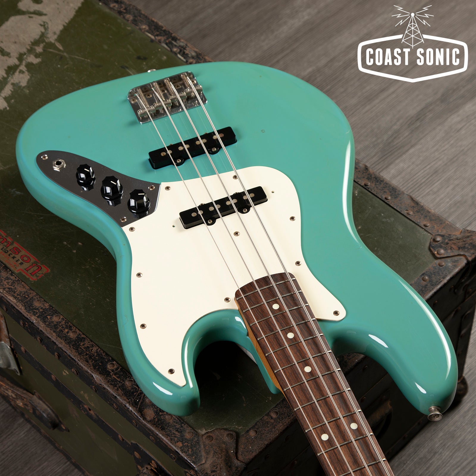 1995 Fender MIJ Precision Bass-Sonic Blue