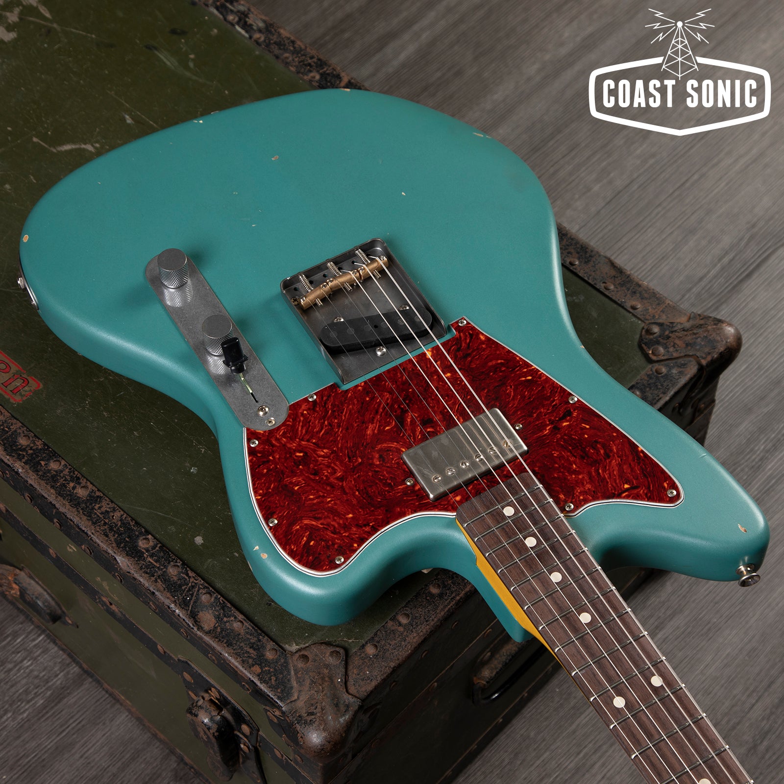 Nash Guitars T-Master Sherwood Green w/ Matching Headstock