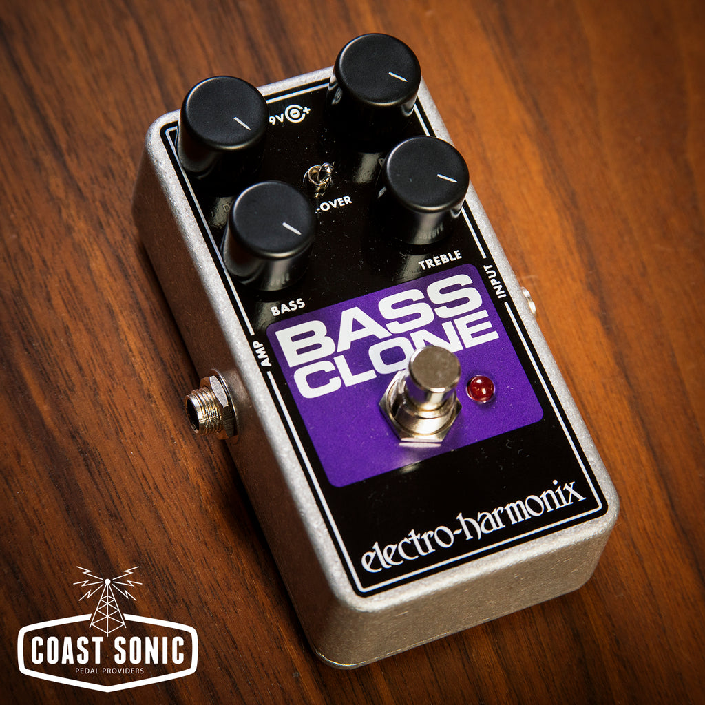 bass clone chorus pedal Electro-Harmonix Bass Clone Bass Chorus Guitar Effects Pedal
