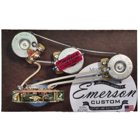 Emerson Custom Blender 5-Way Strat Prewired Kit 500k