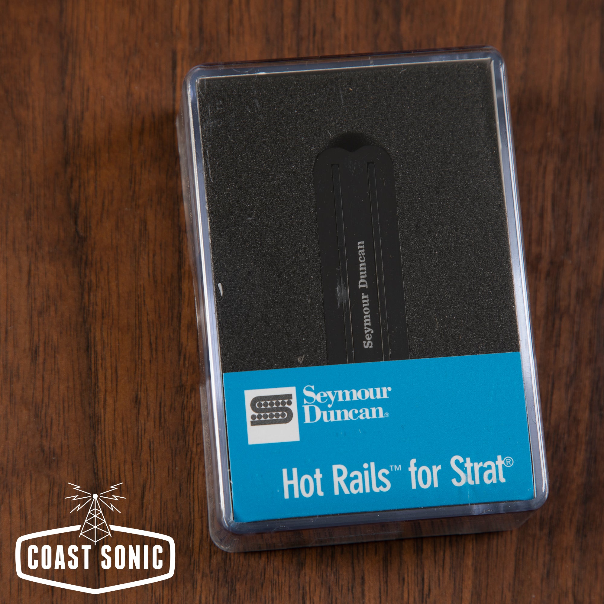 Seymour Duncan SHR-1b Hot Rails Strat Bridge Pickup Black