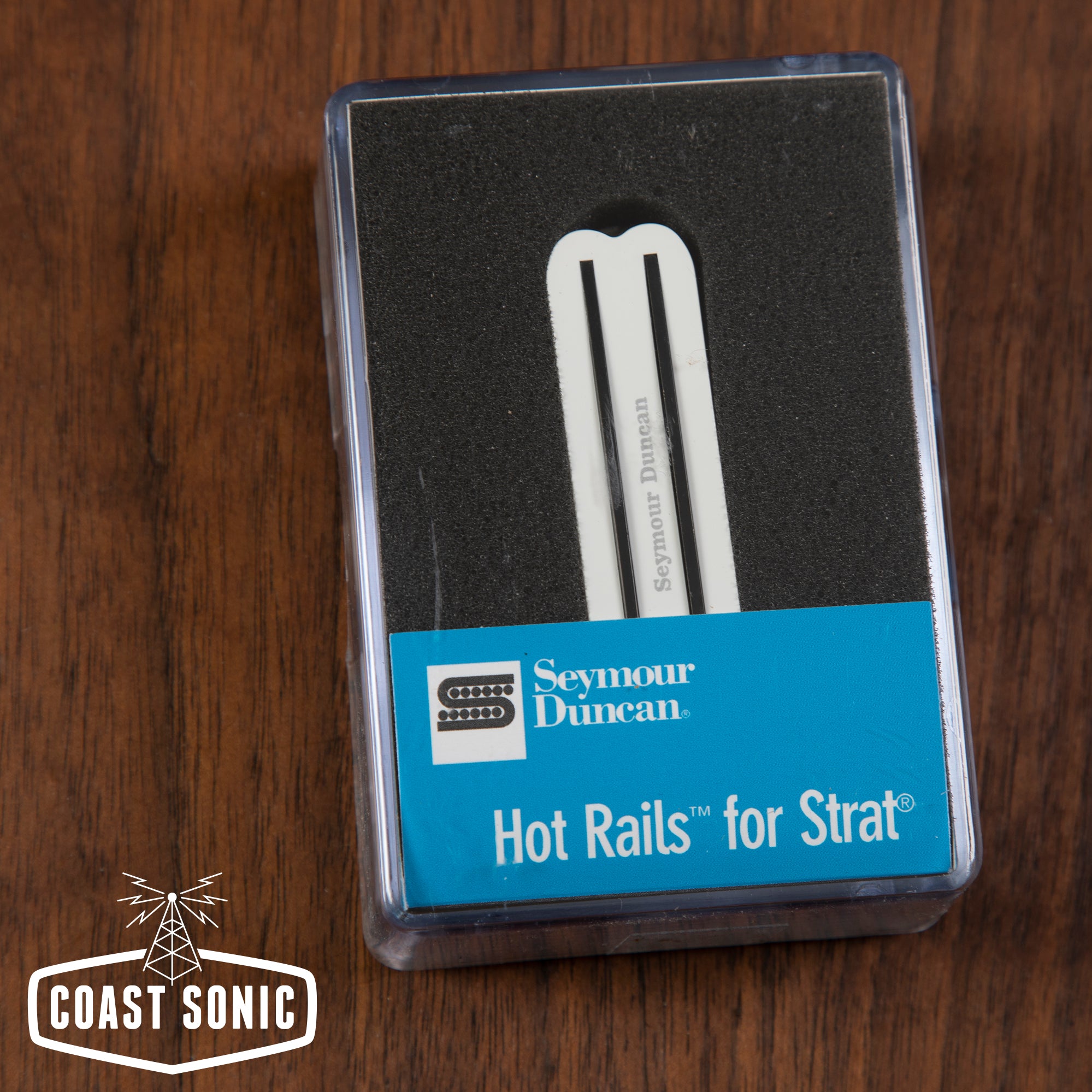 Seymour Duncan SHR-1b Hot Rails Strat Bridge Pickup White