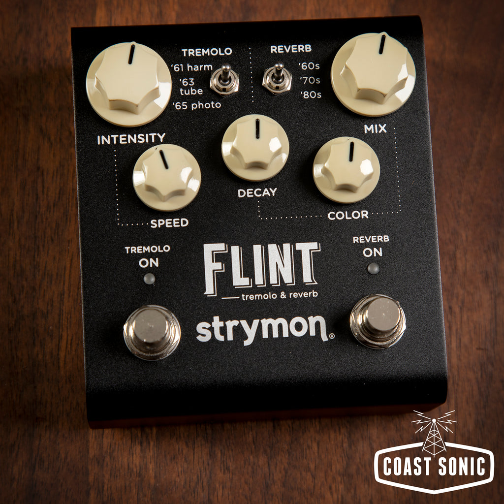 flint strymon pedal Strymon Flint V2 Tremolo & Reverb Pedal