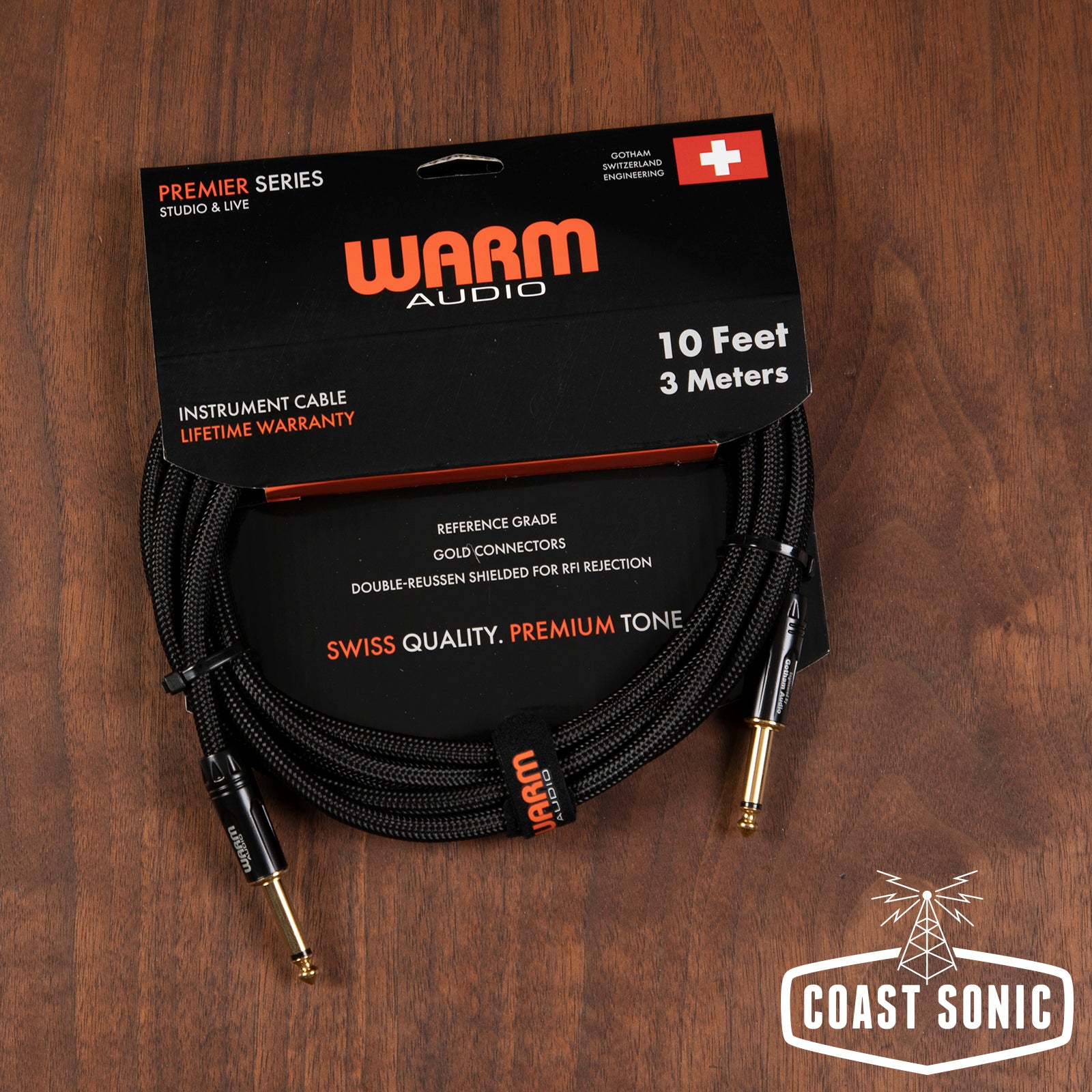 Warm Audio Premier Series Instrument Cable-10 Foot