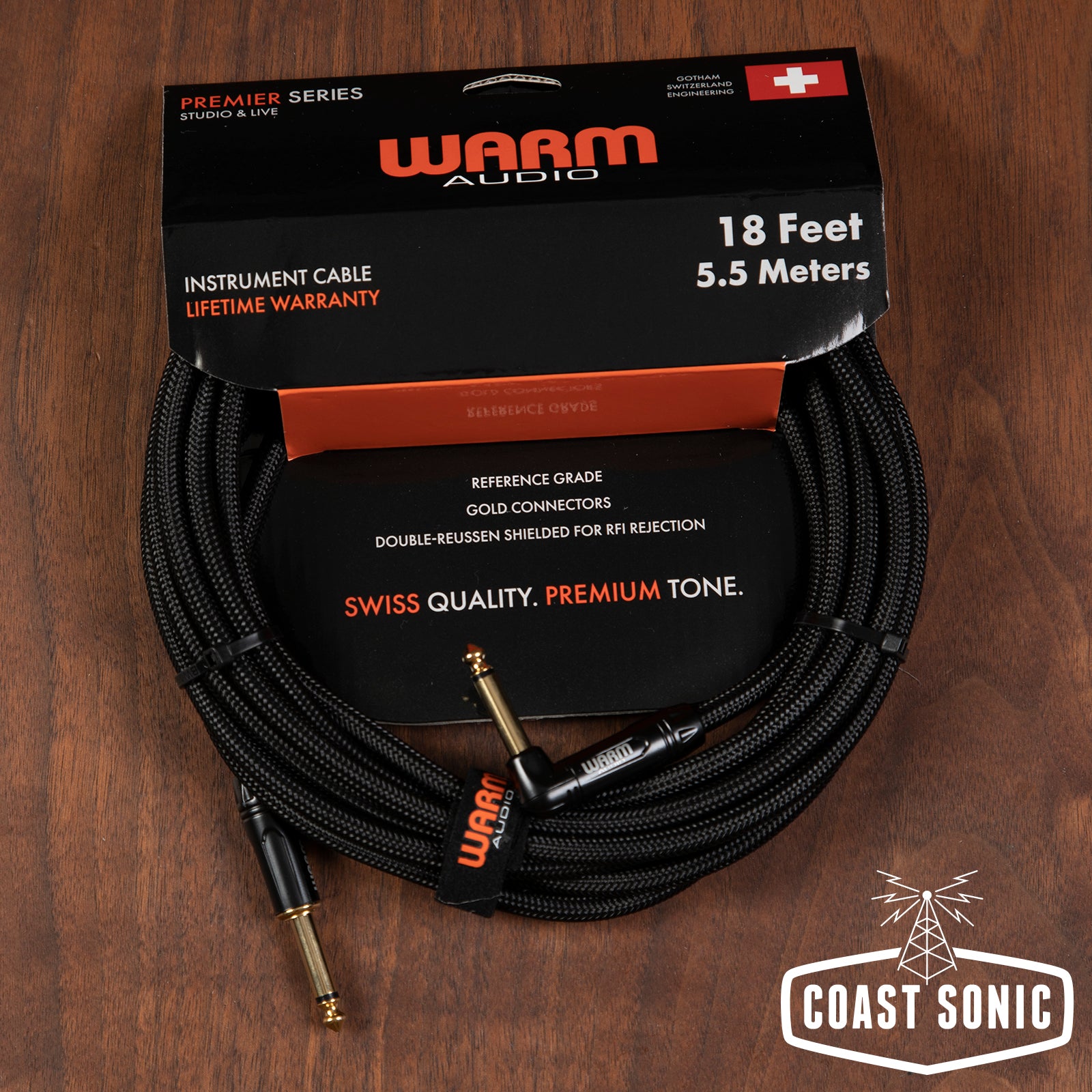 Warm Audio Premier Series Instrument Cable-18 Foot