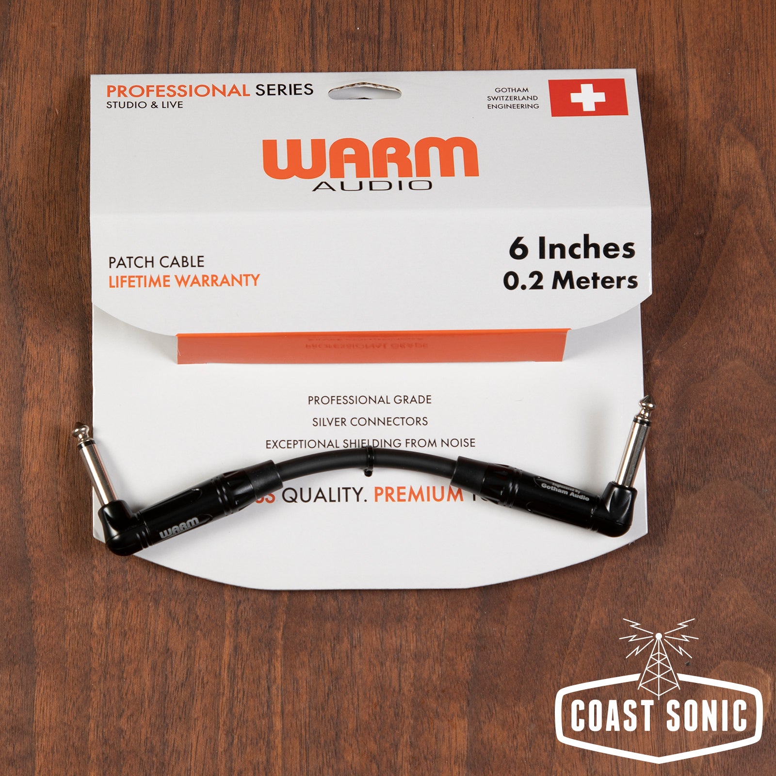 Warm Audio Professional Series Patch Cable-6 inches