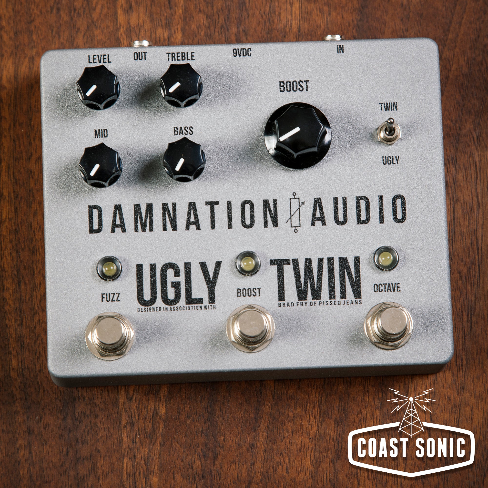 Damnation Audio Ugly Twin Boosted Octave Fuzz *Industrial Grey*
