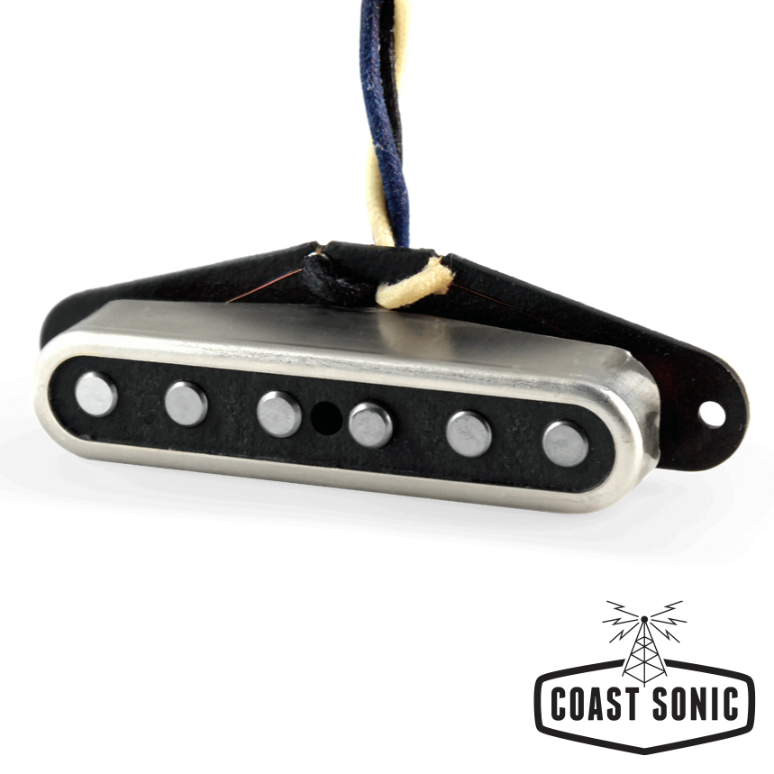 Lindy Fralin Blues Special Tele Pickup Set Raw Nickel Open-Top