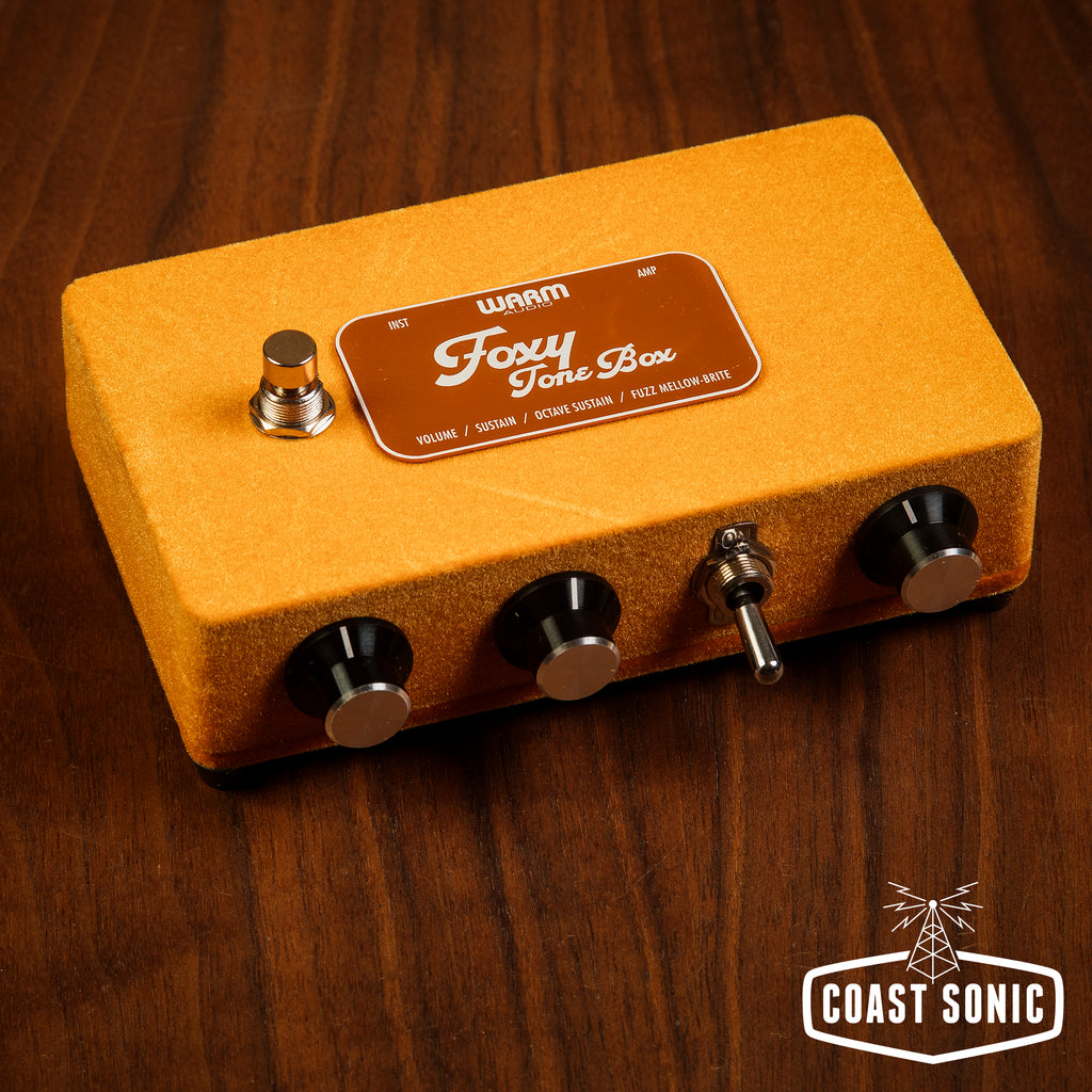 brown box pedal Warm Audio Foxy Tone Box